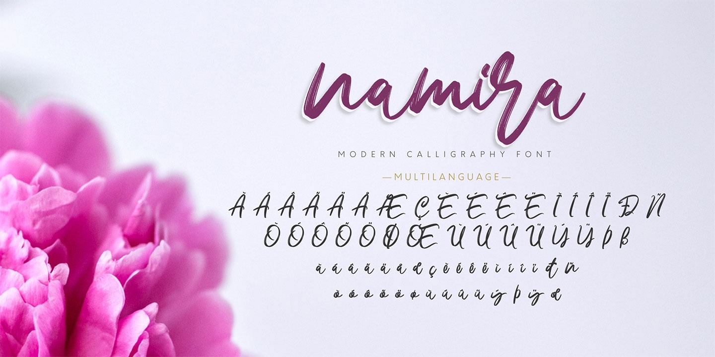 Example font Namira #3